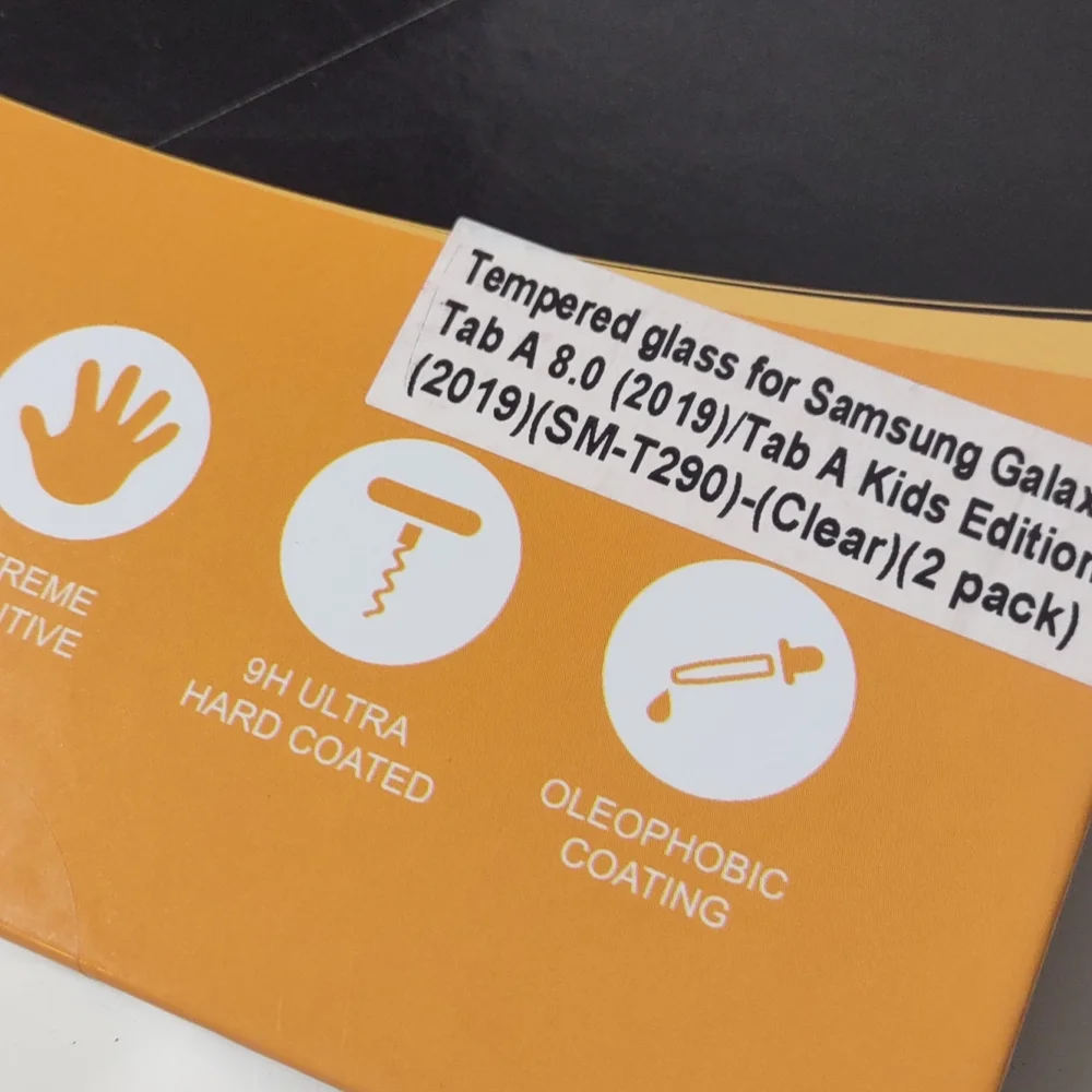 SuperShieldz glass screen protector for Samsung Galaxy Tab A 8.0 2-pack NIB